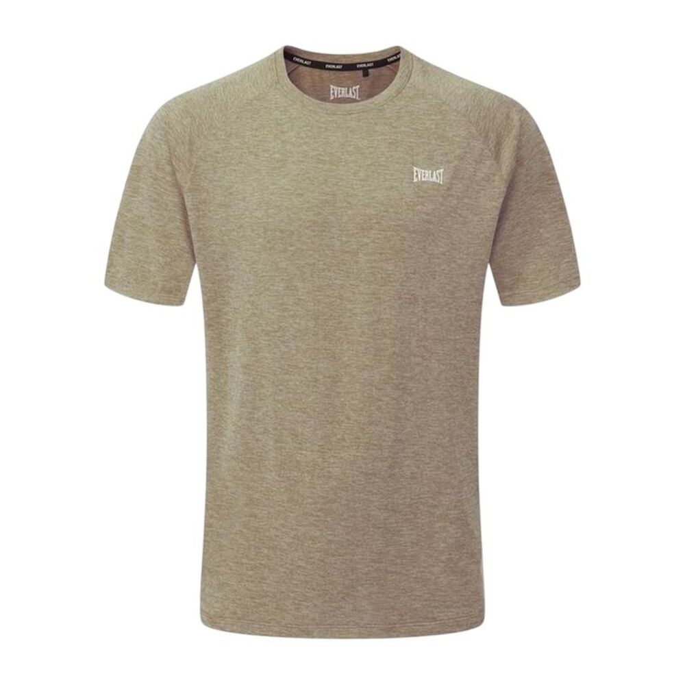 Everlast Mens Chest Logo T-Shirt / Light Sand Marl